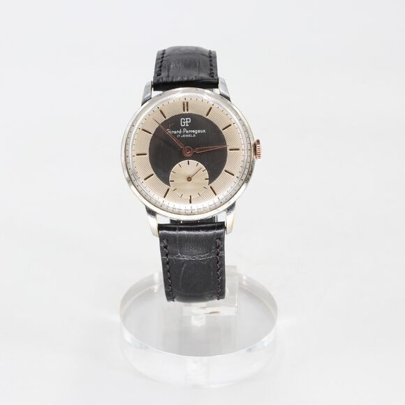 Girard Perregaux 17 Jewels Two Tone Gold 1940 Swiss Box 36.8MM GP-A1211P-A001 - Picture 1 of 10
